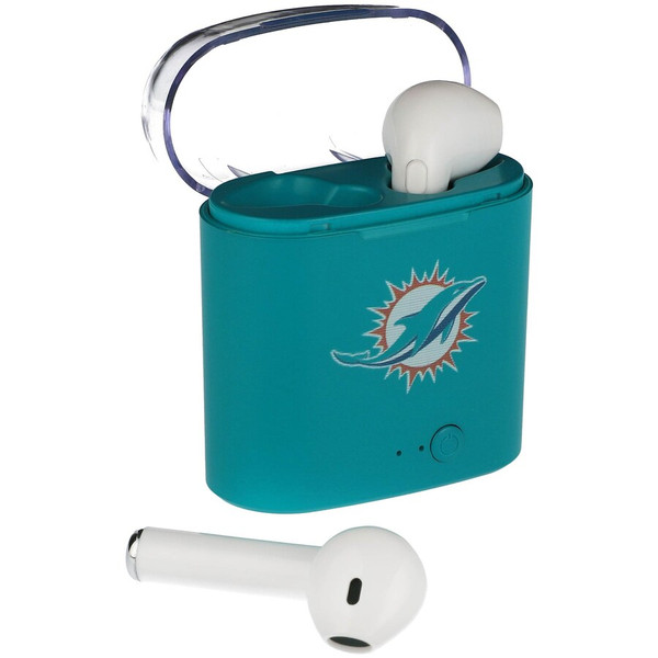 Miami Dolphins True Wireless Bluetooth Earbuds