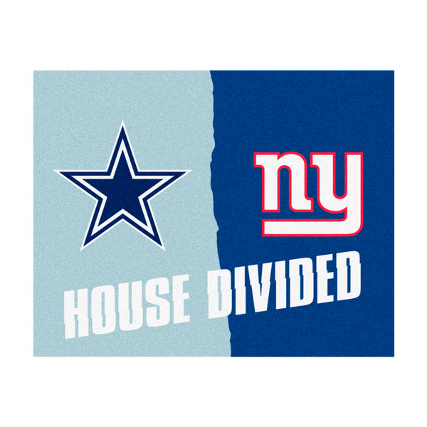 NFL House Divided - Cowboys / Giants House Divided Mat House Divided Multi