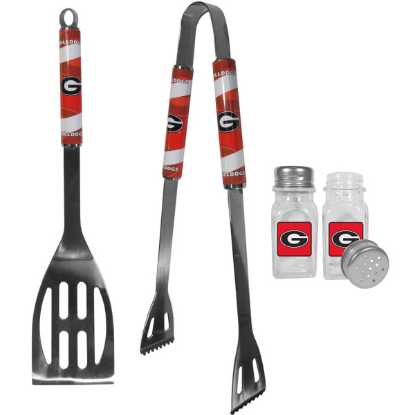 Georgia Bulldogs 2pc BBQ Set with Salt & Pepper Shakers