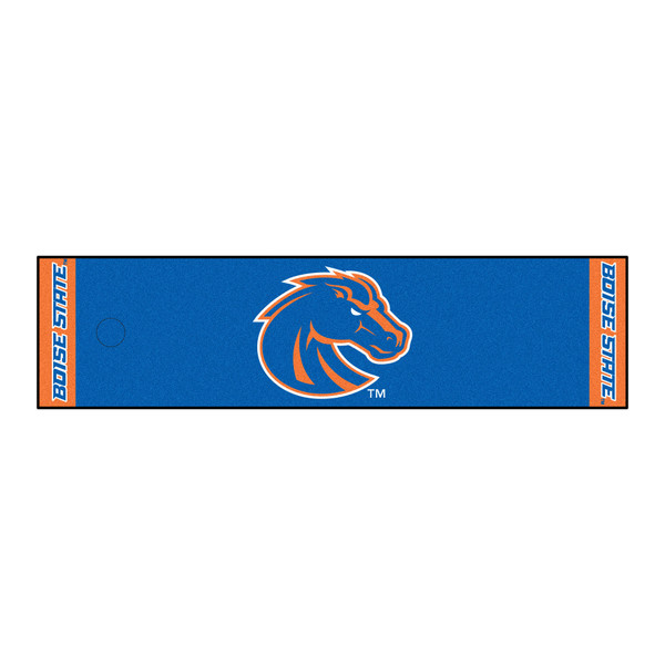 Boise State University - Boise State Broncos Putting Green Mat Bronco Primary Logo Green