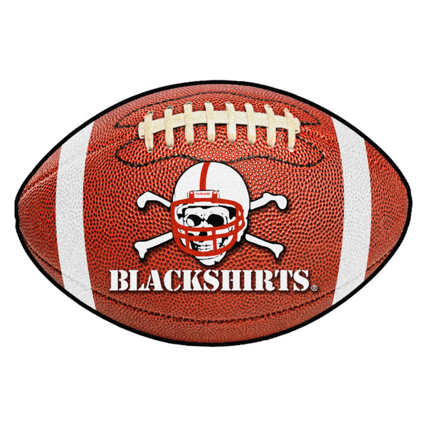 University of Nebraska - Nebraska Cornhuskers Football Mat Blackshirts Alternate Logo Brown