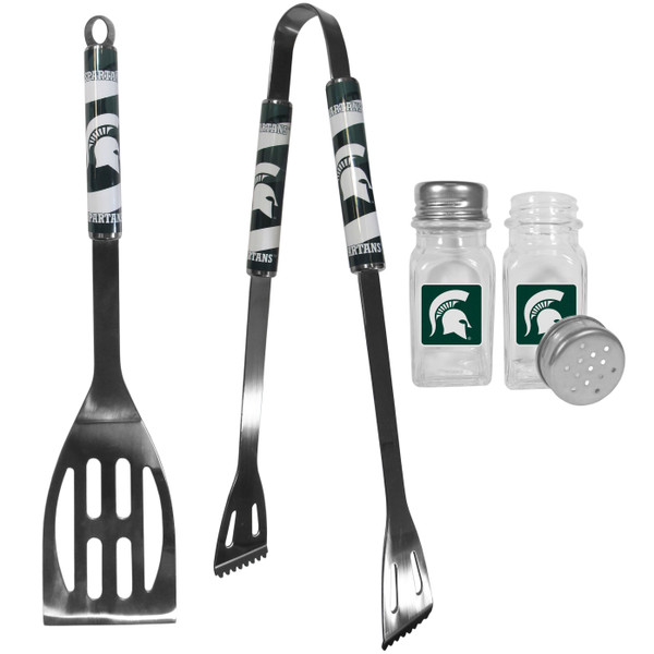 Michigan St. Spartans 2pc BBQ Set with Salt & Pepper Shakers