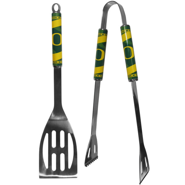 Oregon Ducks 2 pc Steel BBQ Tool Set