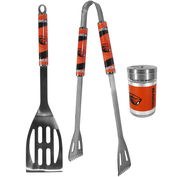 Oregon St. Beavers 2pc BBQ Set with Season Shaker