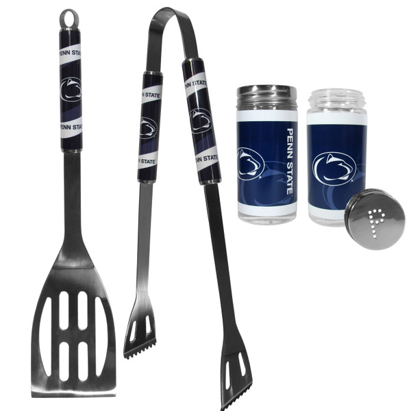 Penn St. Nittany Lions 2pc BBQ Set with Tailgate Salt & Pepper Shakers