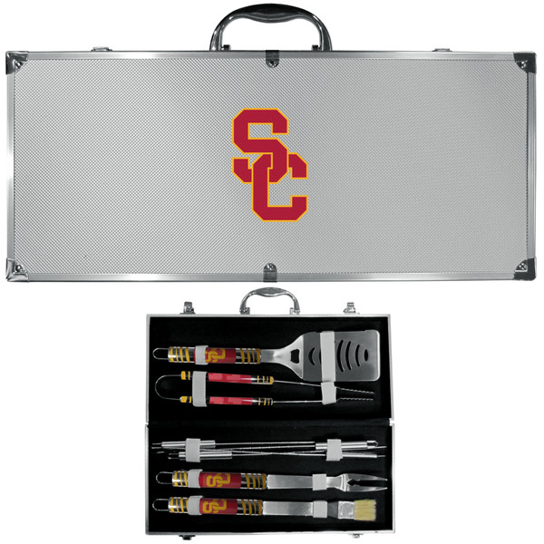 USC Trojans 8 pc Tailgater BBQ Set