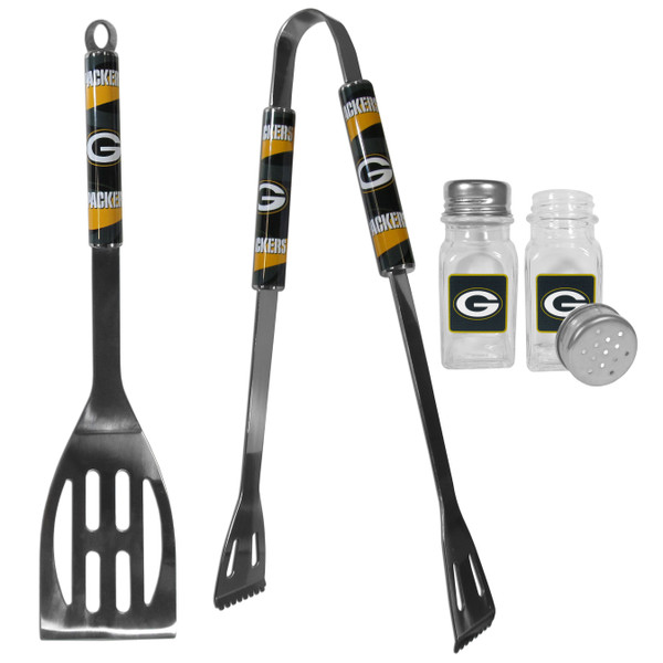 Green Bay Packers 2pc BBQ Set with Salt & Pepper Shakers
