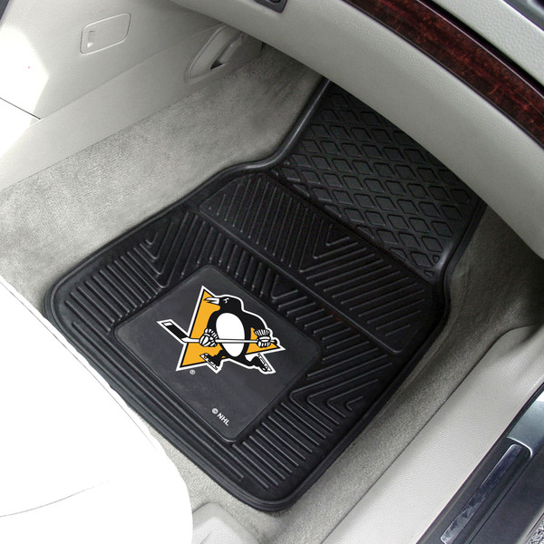 NHL - Pittsburgh Penguins 2-pc Vinyl Car Mat Set 17"x27"