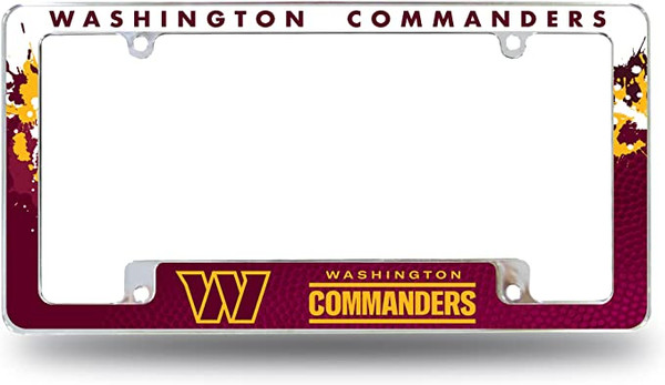 Washington Commanders All Over Chrome Frame