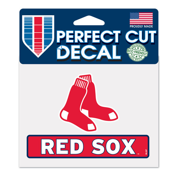 Boston Red Sox Decal 4.5x5.75 Perfect Cut Color