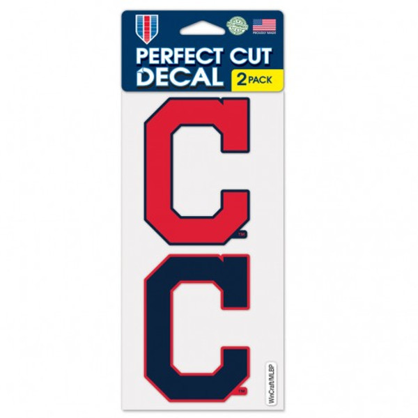 Cleveland Indians Set of 2 Die Cut Decals