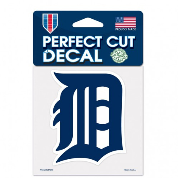 Detroit Tigers Decal 4x4 Perfect Cut Color Blue