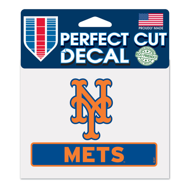 New York Mets Decal 4.5x5.75 Perfect Cut Color