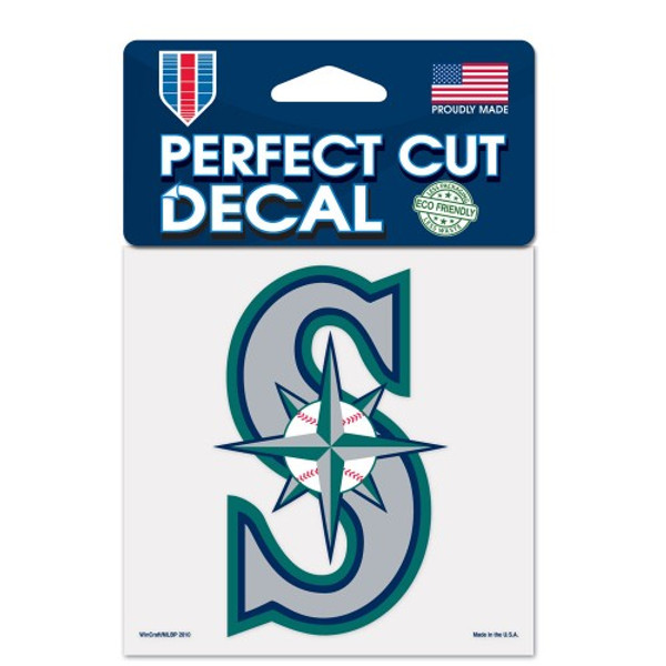 Seattle Mariners Decal 4x4 Perfect Cut Color