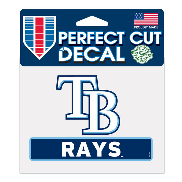 Tampa Bay Rays Decal 4.5x5.75 Perfect Cut Color