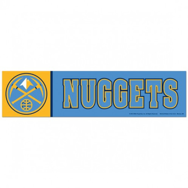 Denver Nuggets Decal 3x12 Bumper Strip Style