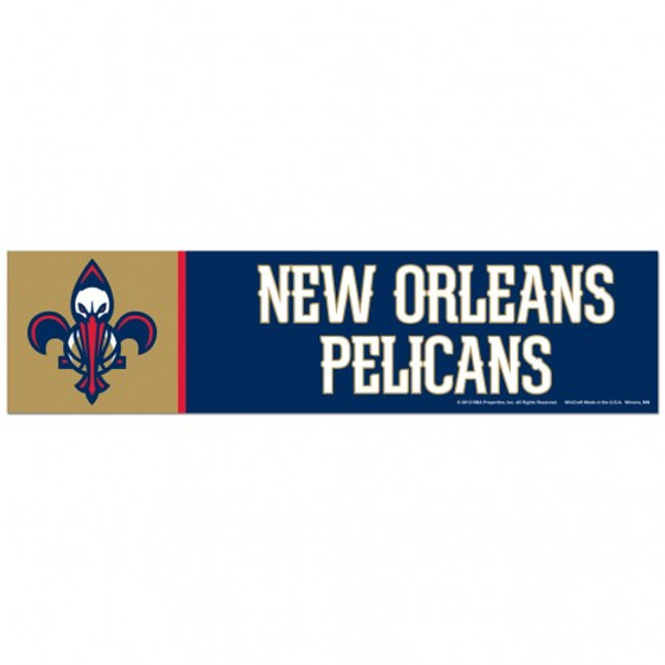 New Orleans Pelicans Decal 3x12 Bumper Strip Style