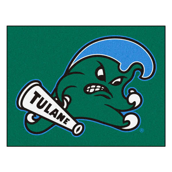 Tulane University - Tulane Green Wave All-Star Mat Green Wave Primary Logo Green