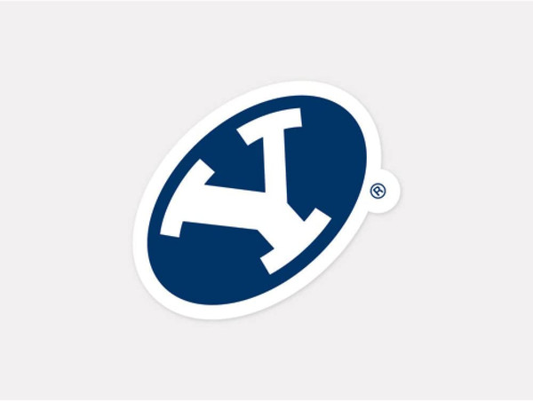 BYU Cougars Decal 4x4 Perfect Cut Color