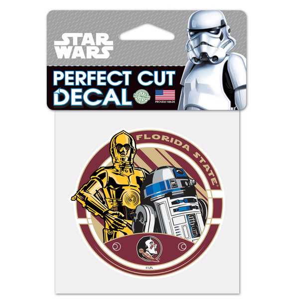 Florida State Seminoles Decal 4x4 Perfect Cut Color Star Wars R2D2