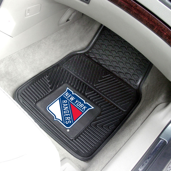 NHL - New York Rangers 2-pc Vinyl Car Mat Set 17"x27"