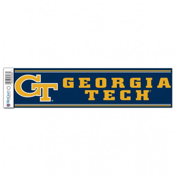 Georgia Tech Yellow Jackets Decal 3x12 Bumper Strip Style