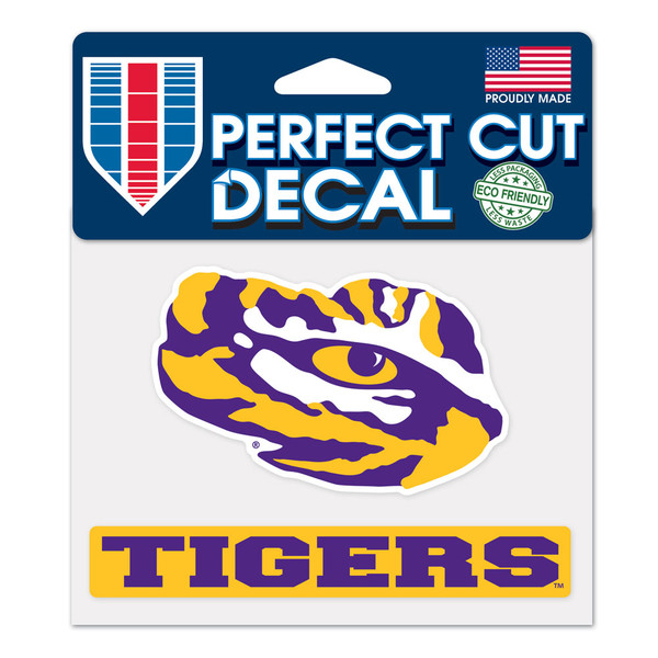 LSU Tigers Decal 4.5x5.75 Perfect Cut Color