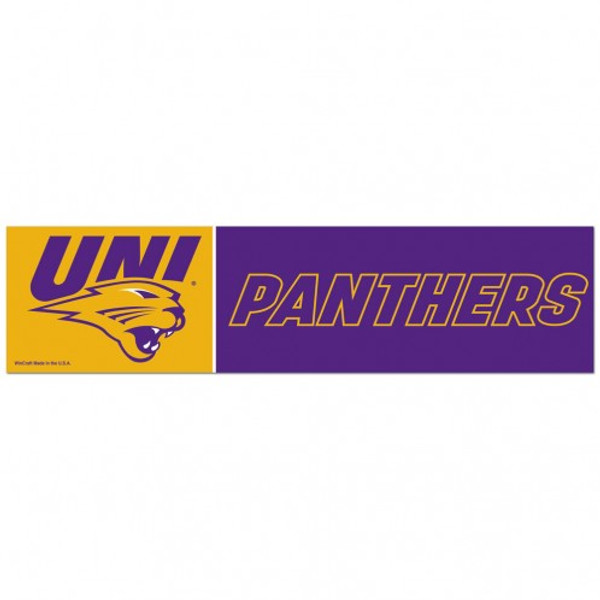 Northern Iowa Panthers Decal 3x12 Bumper Strip Style