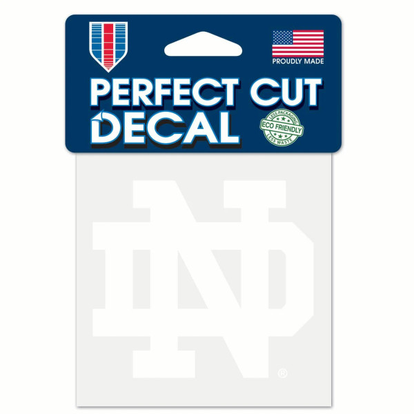 Notre Dame Fighting Irish Decal 4x4 Perfect Cut White