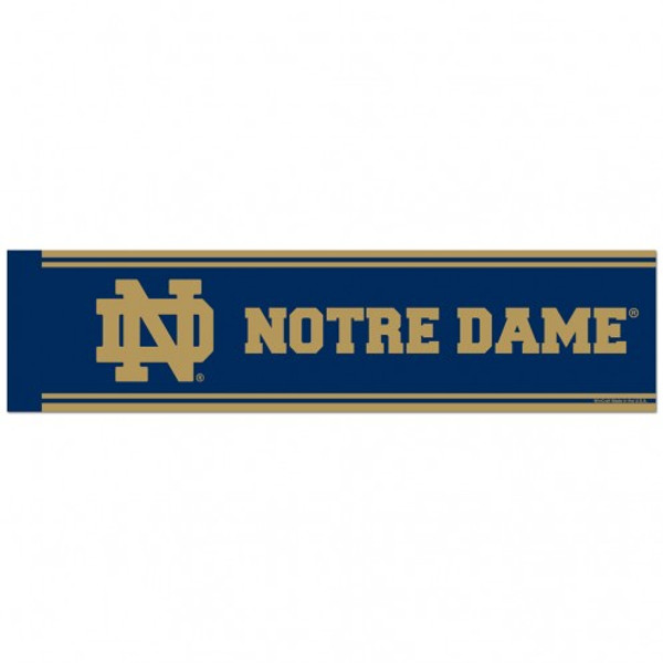 Notre Dame Fighting Irish Decal 3x12 Bumper Strip Style ND Design