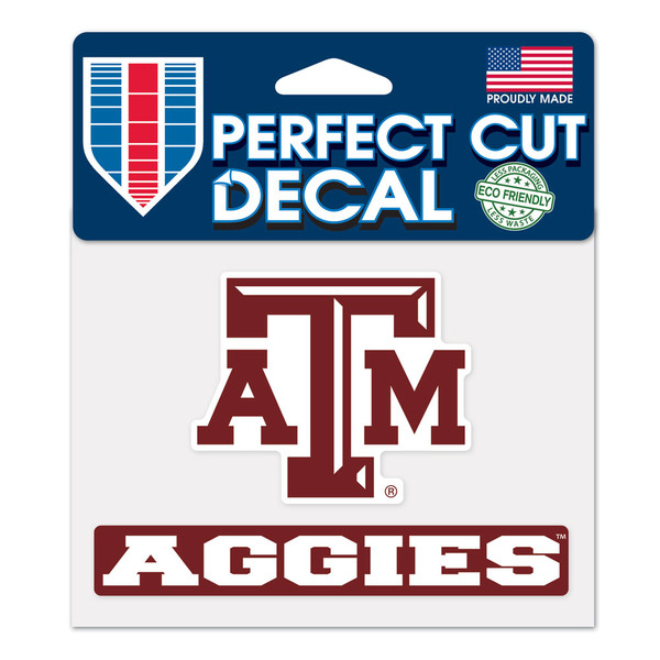 Texas A&M Aggies Decal 4.5x5.75 Perfect Cut Color