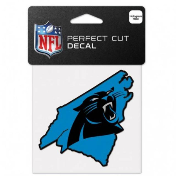 Carolina Panthers Decal 4x4 Perfect Cut Color State Shape