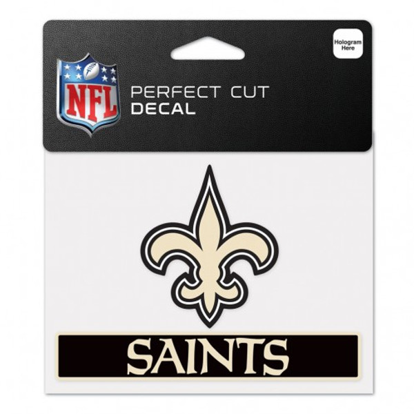 New Orleans Saints Decal 4.5x5.75 Perfect Cut Color