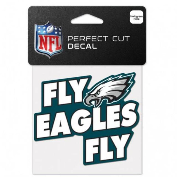Philadelphia Eagles Decal 4x4 Perfect Cut Color Slogan