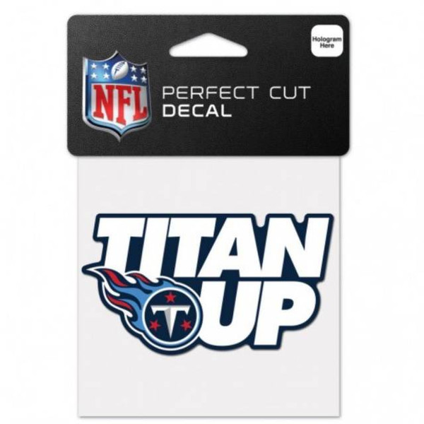 Tennessee Titans Decal 4x4 Perfect Cut Color Slogan