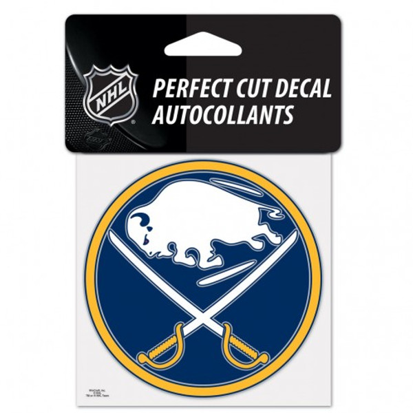 Buffalo Sabres Decal 4x4 Perfect Cut Color