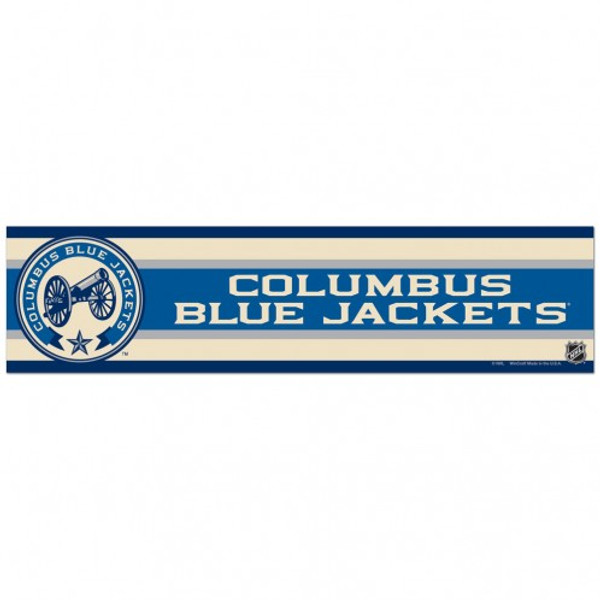 Columbus Blue Jackets Decal 3x12 Bumper Strip Style