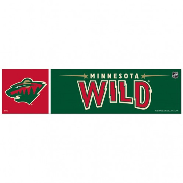 Minnesota Wild Decal 3x12 Bumper Strip Style