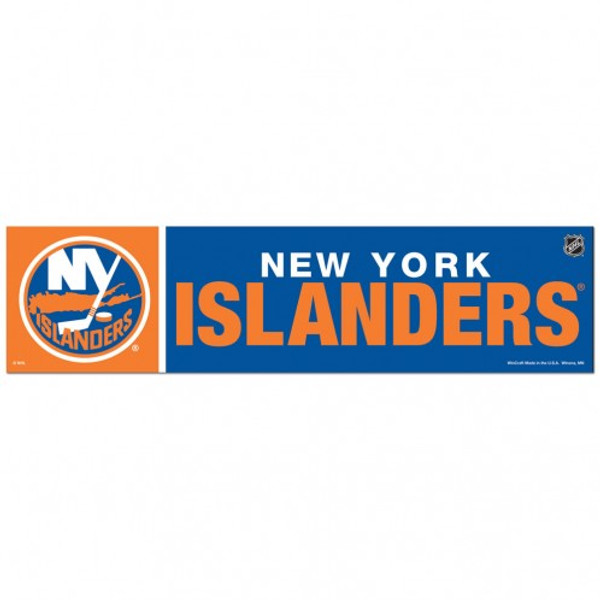 New York Islanders Decal 3x12 Bumper Strip Style