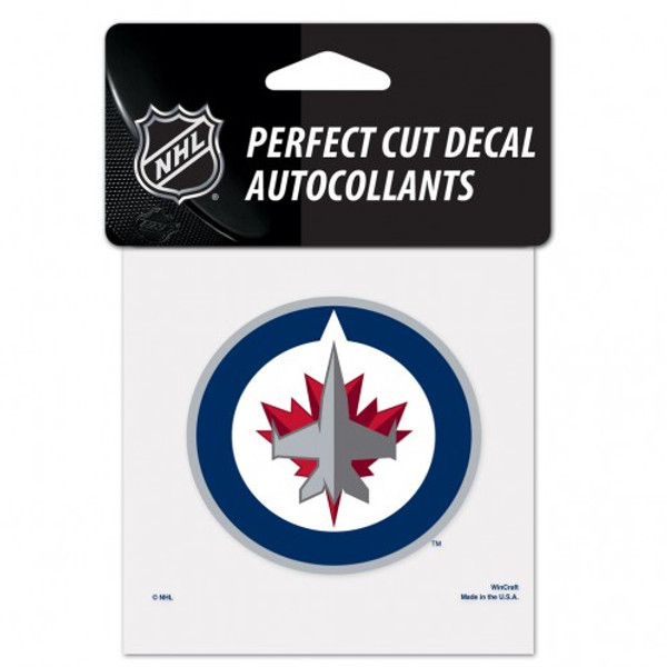 Winnipeg Jets Decal 4x4 Perfect Cut Color