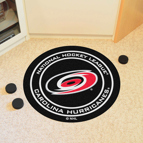 NHL - Carolina Hurricanes Puck Mat 27" diameter