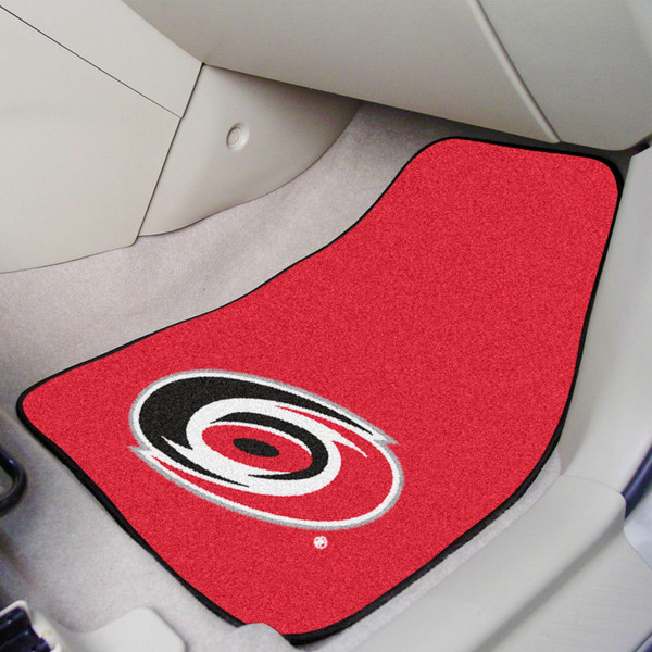 NHL - Carolina Hurricanes 2-pc Carpet Car Mat Set 17"x27"