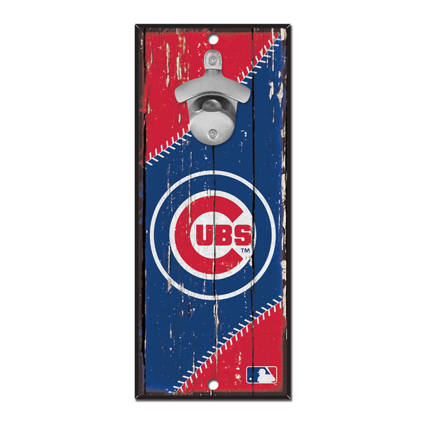 Chicago Cubs Sign Wood 5x11 Bottle Opener