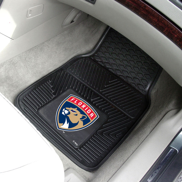 NHL - Florida Panthers 2-pc Vinyl Car Mat Set 17"x27"