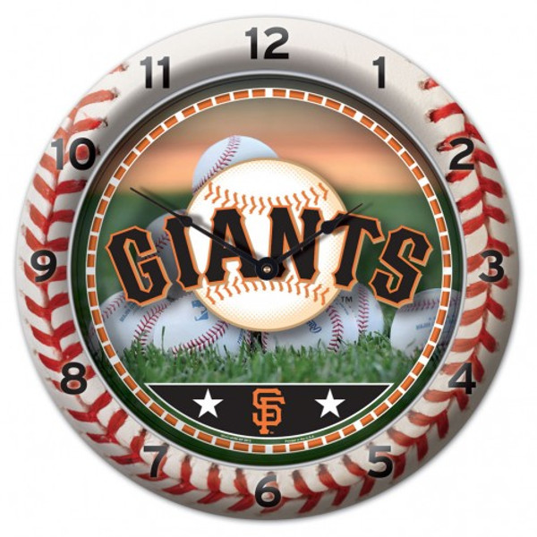 San Francisco Giants Clock Round Wall Style Gametime Design