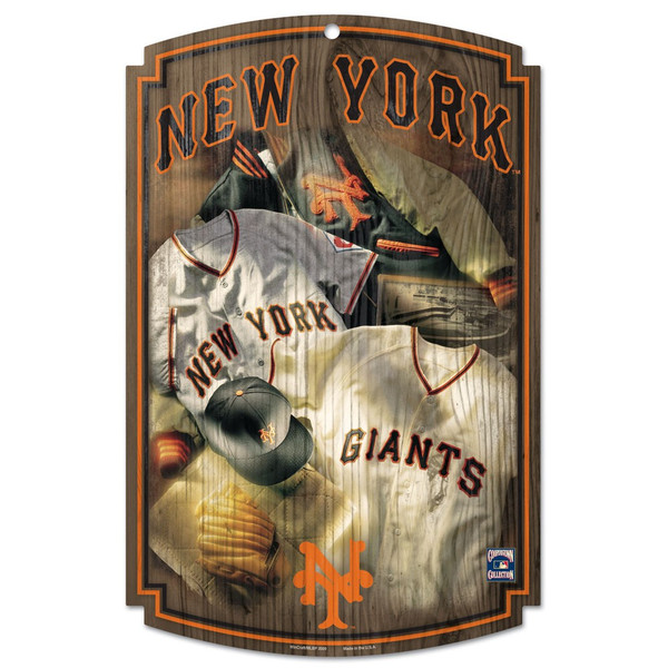 San Francisco Giants Wood Sign w/ Throwback Jersey