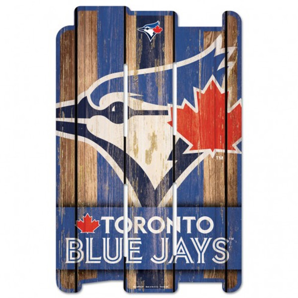 Toronto Blue Jays Sign 11x17 Wood Fence Style