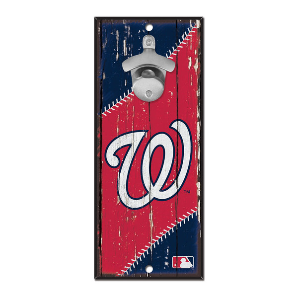 Washington Nationals Sign Wood 5x11 Bottle Opener