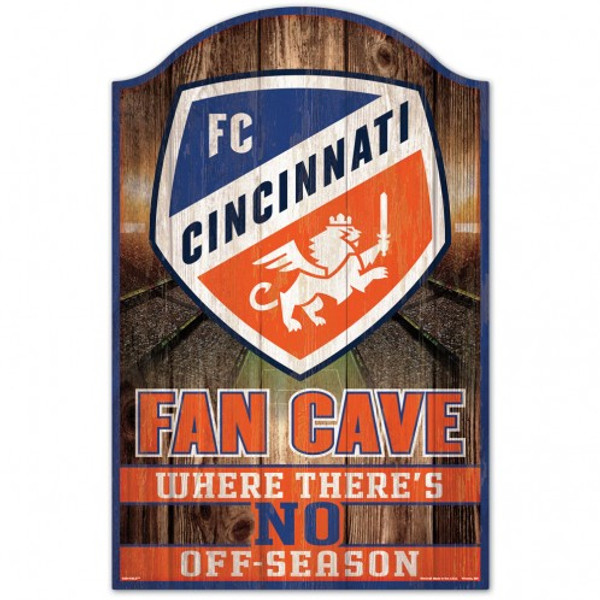 FC Cincinnati Sign 11x17 Wood Fan Cave Design