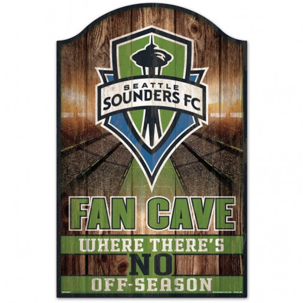 Seattle Sounders FC Sign 11x17 Wood Fan Cave Design